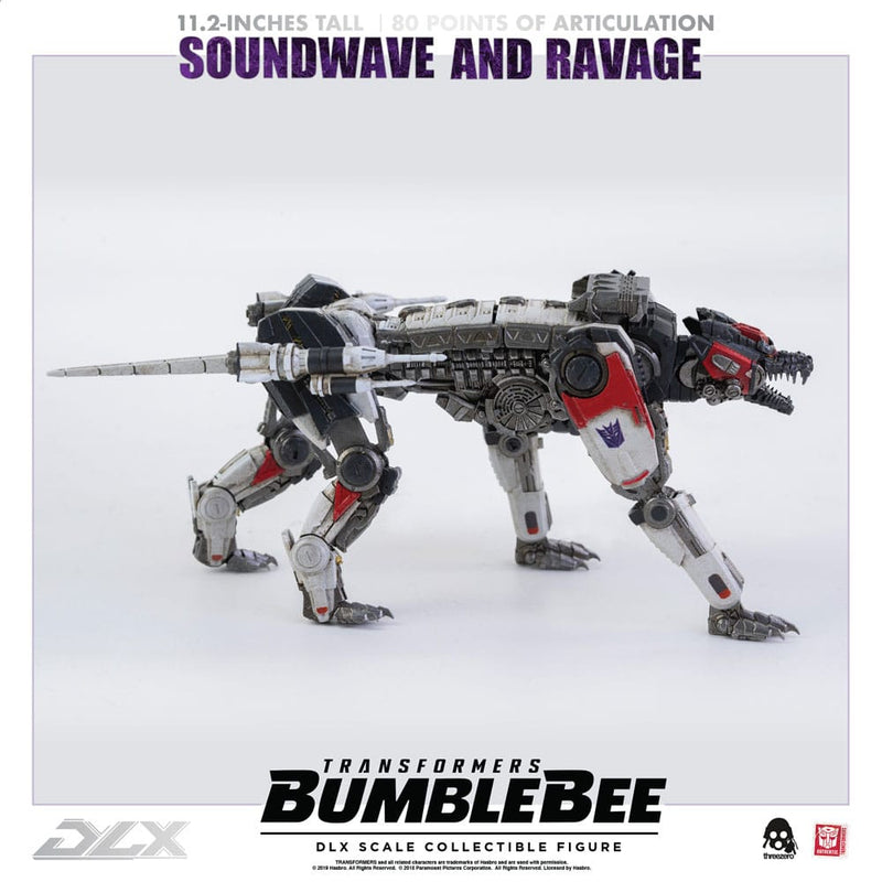 Threezero Transformers Bumblebee Pack de 2 Figuras 1/6 DLX Soundwave & Ravage 28 cm