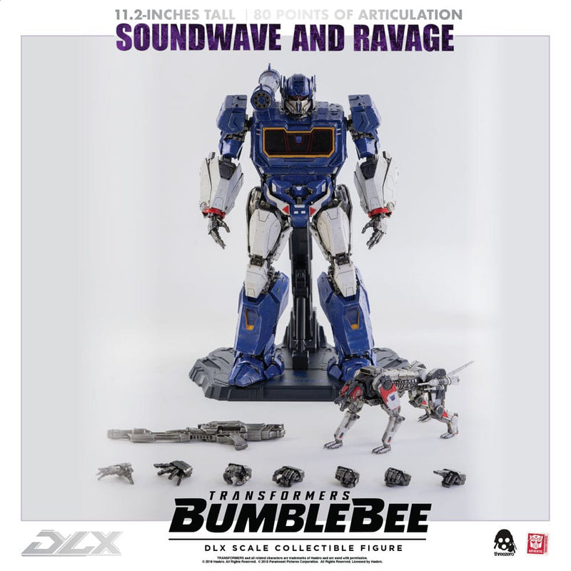 Threezero Transformers Bumblebee Pack de 2 Figuras 1/6 DLX Soundwave & Ravage 28 cm