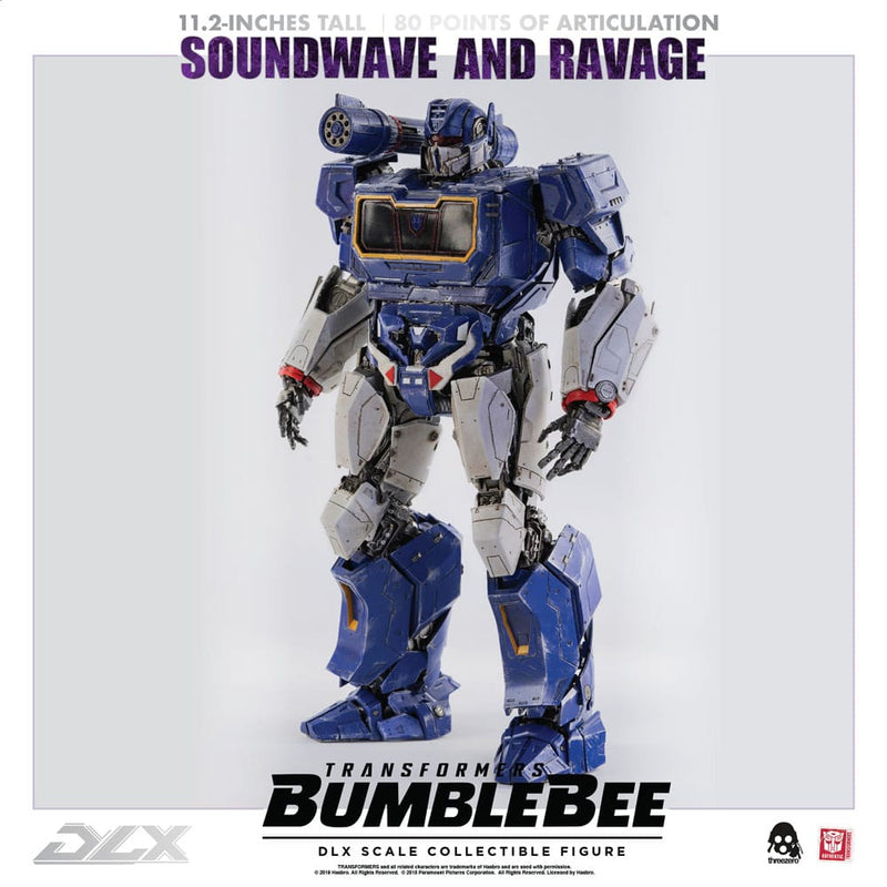 Threezero Transformers Bumblebee Pack de 2 Figuras 1/6 DLX Soundwave & Ravage 28 cm