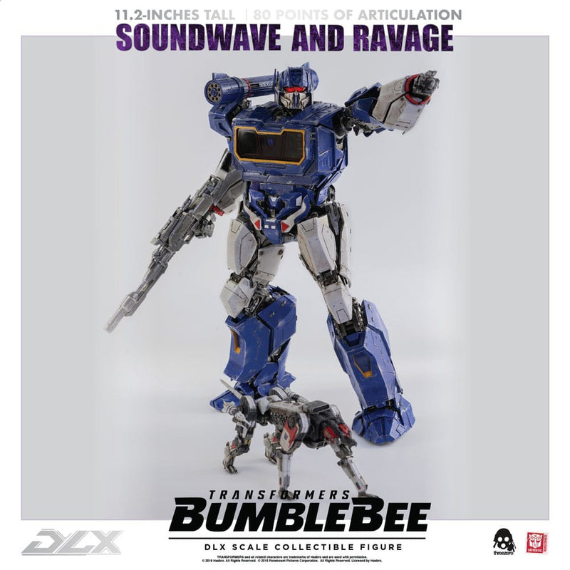 Threezero Transformers Bumblebee Pack de 2 Figuras 1/6 DLX Soundwave & Ravage 28 cm