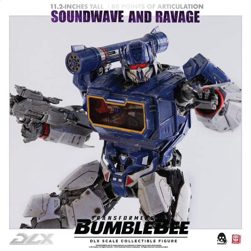 Threezero Transformers Bumblebee Pack de 2 Figuras 1/6 DLX Soundwave & Ravage 28 cm