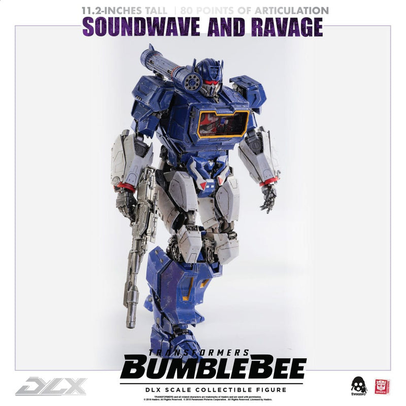 Threezero Transformers Bumblebee Pack de 2 Figuras 1/6 DLX Soundwave & Ravage 28 cm