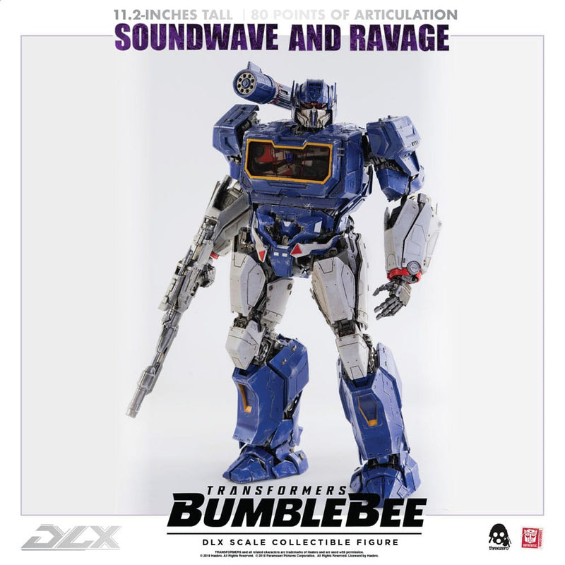 Threezero Transformers Bumblebee Pack de 2 Figuras 1/6 DLX Soundwave & Ravage 28 cm