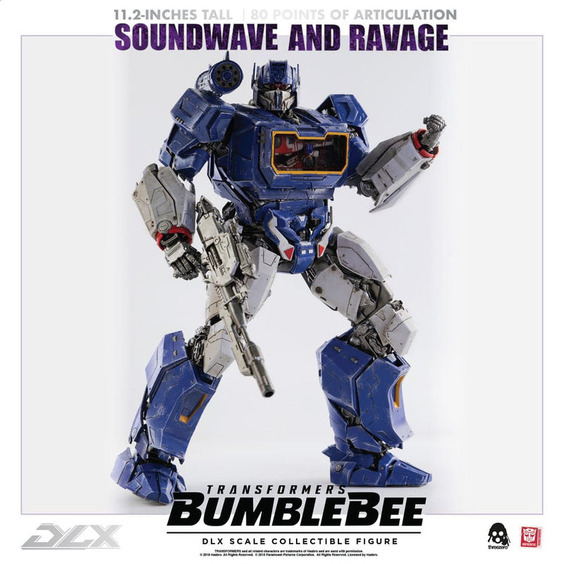 Threezero Transformers Bumblebee Pack de 2 Figuras 1/6 DLX Soundwave & Ravage 28 cm