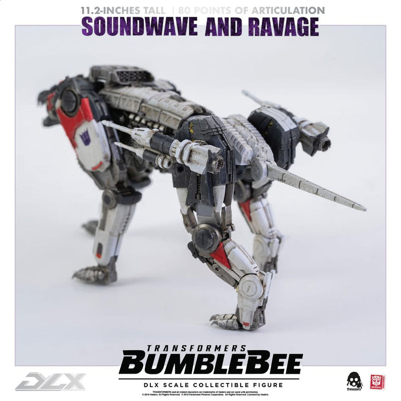 Threezero Transformers Bumblebee Pack de 2 Figuras 1/6 DLX Soundwave & Ravage 28 cm