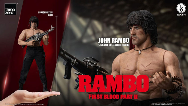 Threezero Rambo: Primera Sangre II Figura 1/6 John Rambo 30 cm
