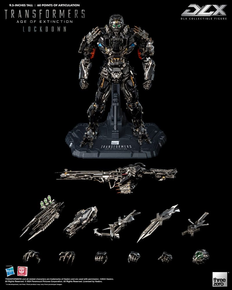 THREEZERO Transformers: Age of Extinction Figura 1/6 DLX Lockdown 24 cm