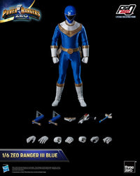 Threezero Power Rangers Zeo Figura FigZero 1/6 Ranger III Blue 30 cm
