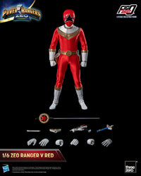 Threezero Power Rangers Zeo Figura FigZero 1/6 Ranger V Red 30 cm