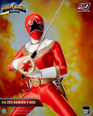 Threezero Power Rangers Zeo Figura FigZero 1/6 Ranger V Red 30 cm