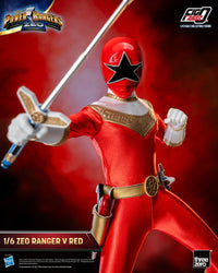 Threezero Power Rangers Zeo Figura FigZero 1/6 Ranger V Red 30 cm