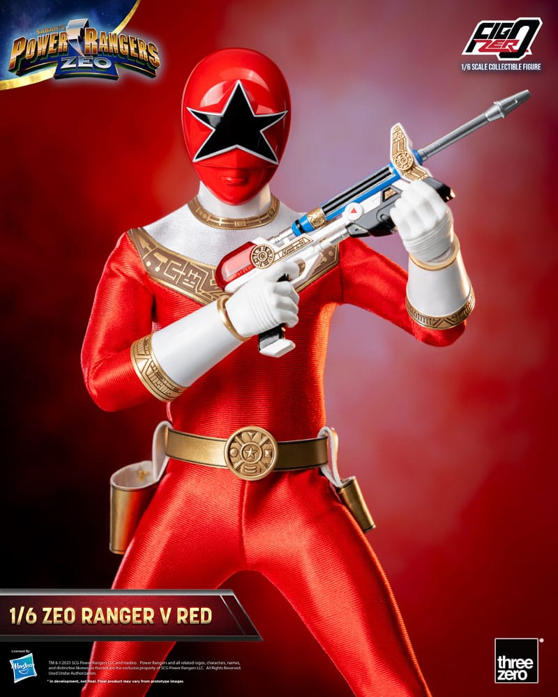 Threezero Power Rangers Zeo Figura FigZero 1/6 Ranger V Red 30 cm