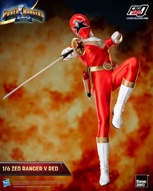 Threezero Power Rangers Zeo Figura FigZero 1/6 Ranger V Red 30 cm