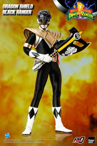 Threezero Mighty Morphin Power Rangers Figura FigZero 1/6 Dragon Shield Black Ranger 35 cm