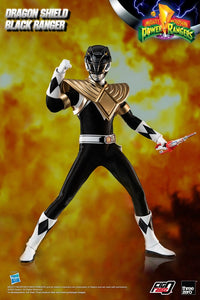 Threezero Mighty Morphin Power Rangers Figura FigZero 1/6 Dragon Shield Black Ranger 35 cm