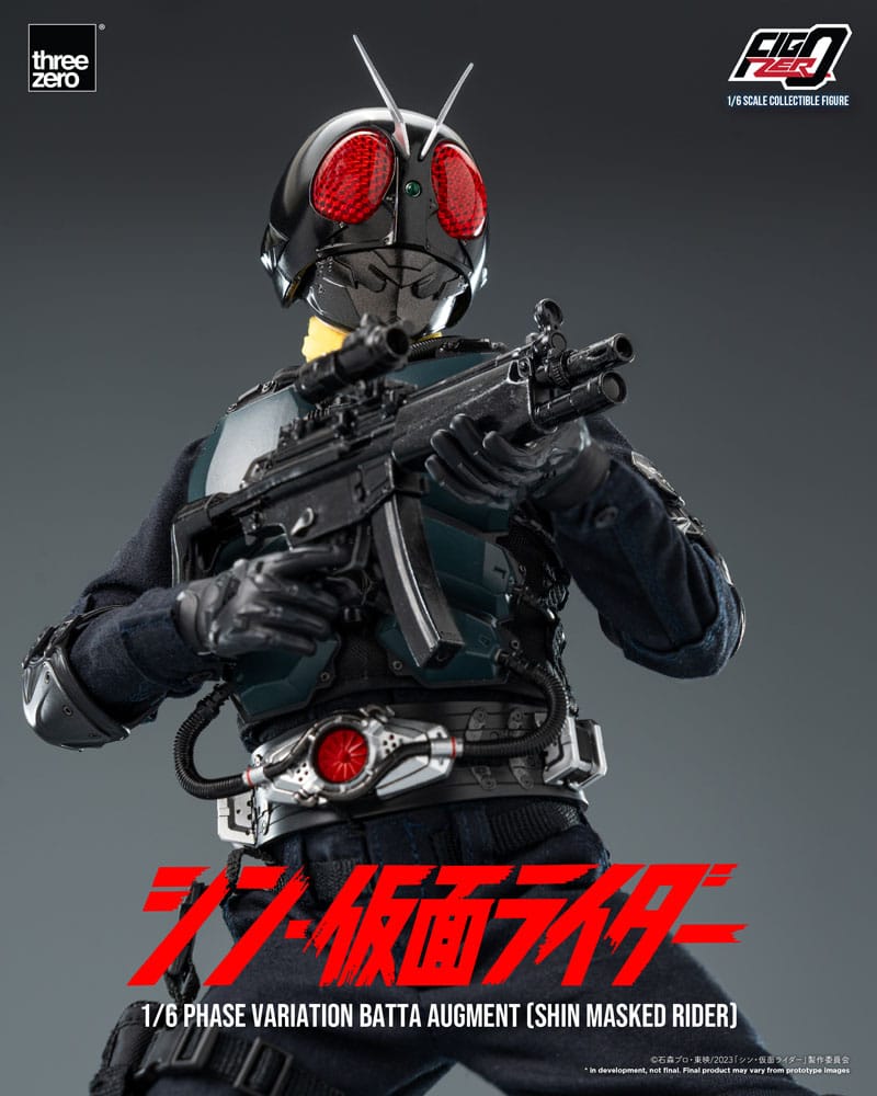 THREEZERO Kamen Rider Figura FigZero 1/6 Phase Variation Batta Augment (Shin Masked Rider) 30 cm