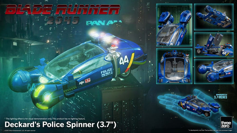 THREEZERO Blade Runner 2049 vehículo Deckard's Police Spinner 10 cm