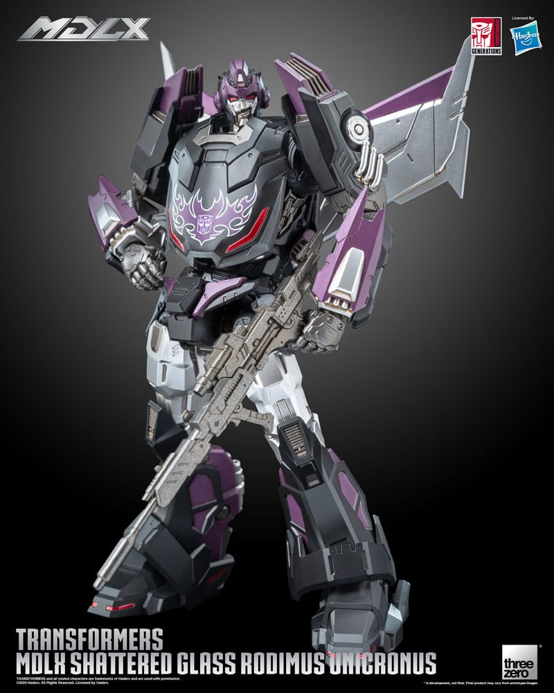 THREEZERO Transformers Figura MDLX Shattered Glass Rodimus Unicronus 23 cm