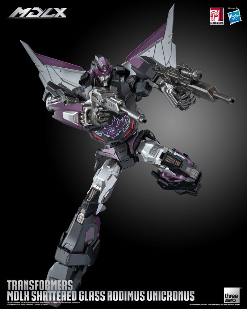 THREEZERO Transformers Figura MDLX Shattered Glass Rodimus Unicronus 23 cm