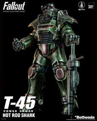 Threezero Fallout Figura FigZero 1/6 T-45 Hot Rod Shark Power Armor 37 cm