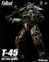 Threezero Fallout Figura FigZero 1/6 T-45 Hot Rod Shark Power Armor 37 cm