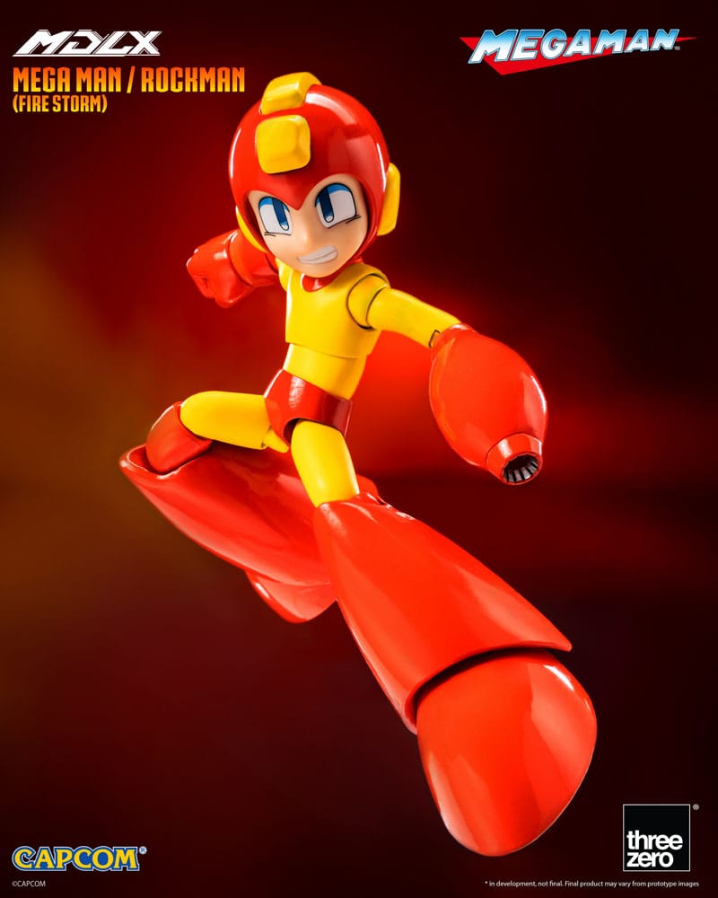 THREEZERO Mega Man Figura MDLX Mega Man / Rockman (Fire Storm) 10 cm