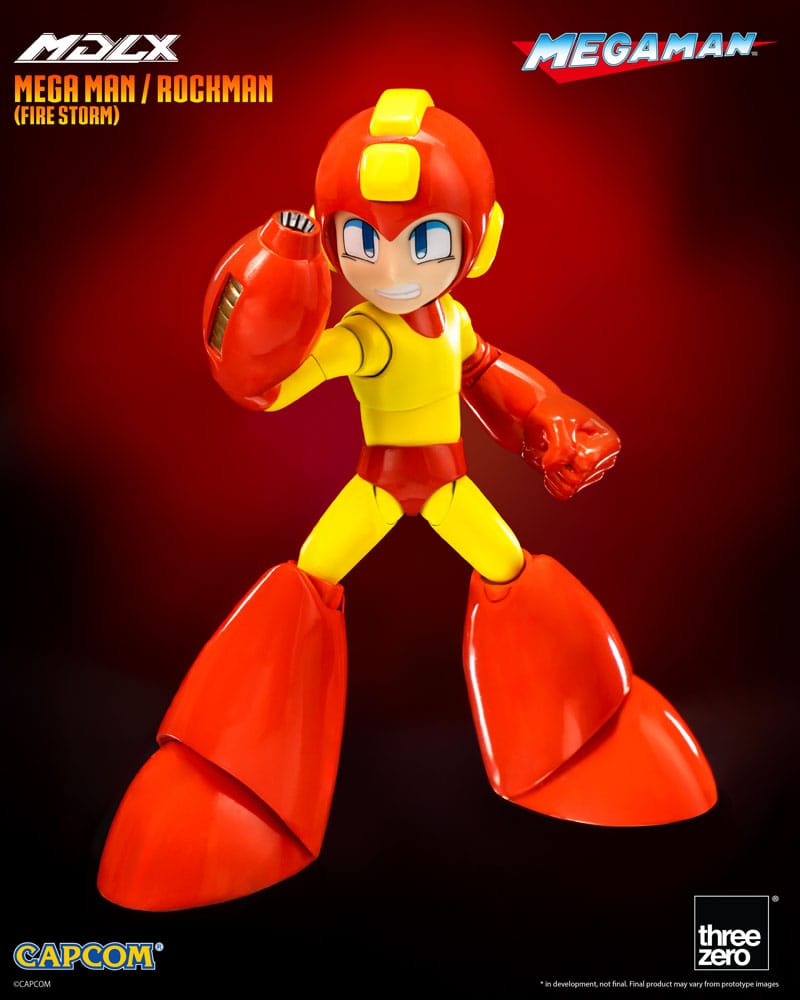 THREEZERO Mega Man Figura MDLX Mega Man / Rockman (Fire Storm) 10 cm