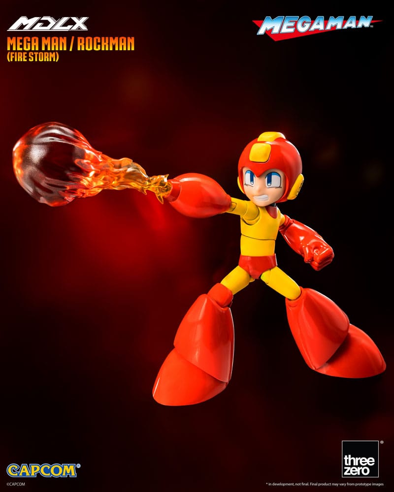 THREEZERO Mega Man Figura MDLX Mega Man / Rockman (Fire Storm) 10 cm