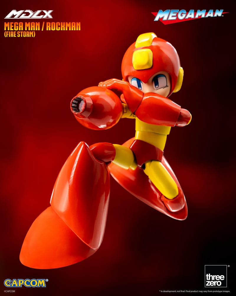 THREEZERO Mega Man Figura MDLX Mega Man / Rockman (Fire Storm) 10 cm