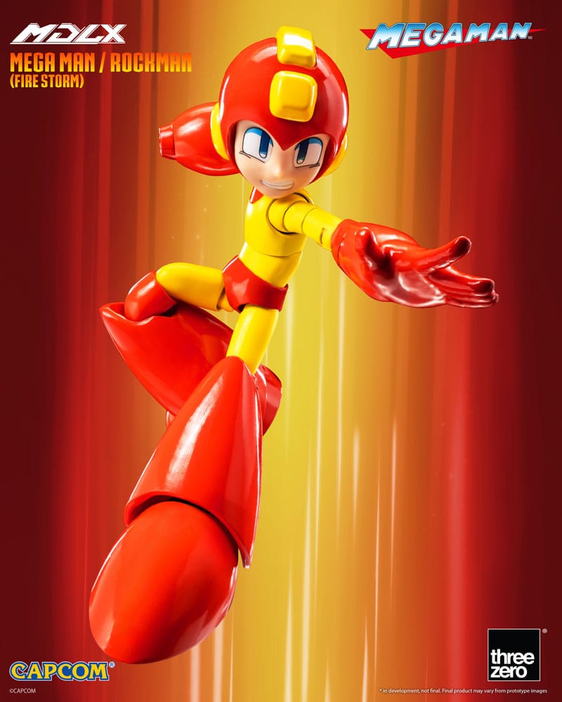 THREEZERO Mega Man Figura MDLX Mega Man / Rockman (Fire Storm) 10 cm