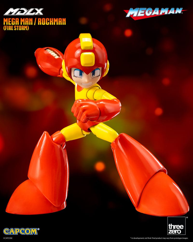 THREEZERO Mega Man Figura MDLX Mega Man / Rockman (Fire Storm) 10 cm