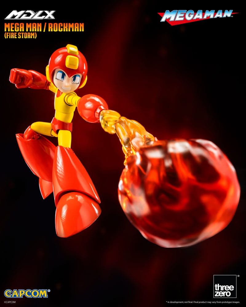 THREEZERO Mega Man Figura MDLX Mega Man / Rockman (Fire Storm) 10 cm