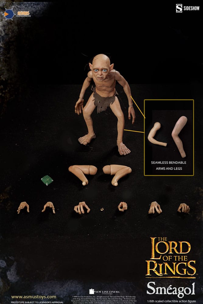 ASMUS TOYS El Señor de los Anillos Figura 1/6 Sméagol 20 cm