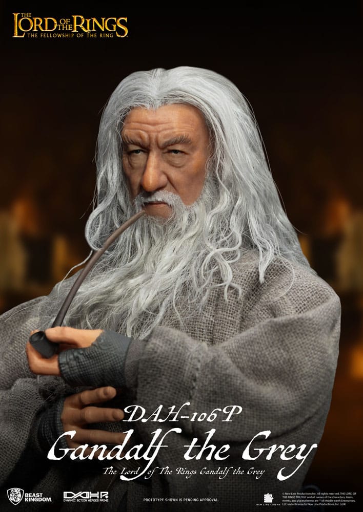 BEAST KINGDOM El Señor de los Anillos Figura Dynamic 8ction Heroes 1/9 Gandalf the Grey 21 cm