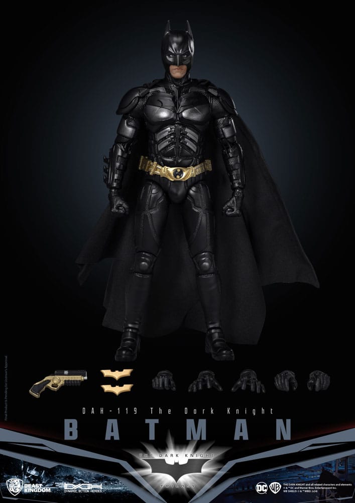 BEAST KINGDOM DC Comics Figura Dynamic 8ction Heroes 1/9 Batman (The Dark Knight) 21 cm