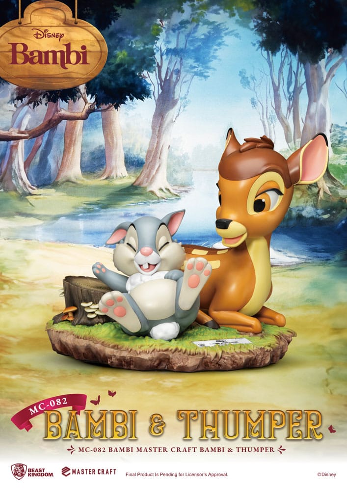 Beast Kingdom Disney Estatua Master Craft Bambi & Thumper 26 cm