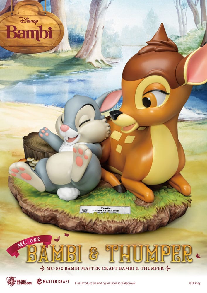 Beast Kingdom Disney Estatua Master Craft Bambi & Thumper 26 cm