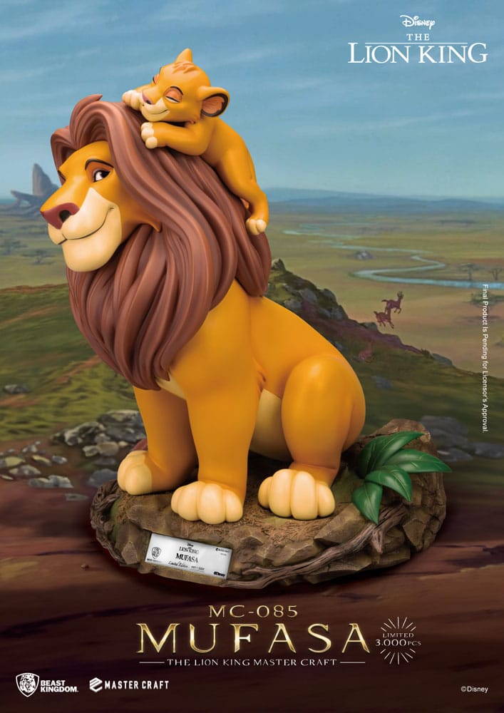 BEAST KINGDOM Disney Estatua Master Craft El Rey León Mufasa 36 cm