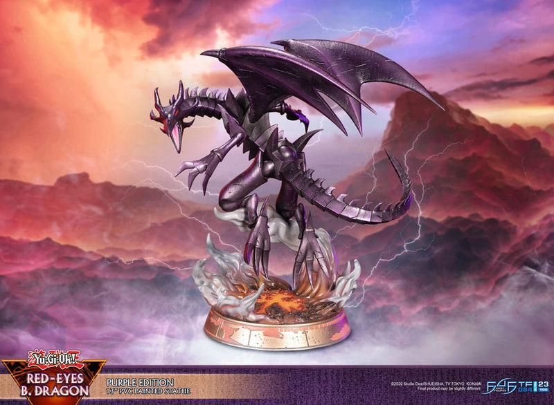 First 4 Figures Yu-Gi-Oh! Estatua PVC Red-Eyes B. Dragon Purple Colour 33 cm