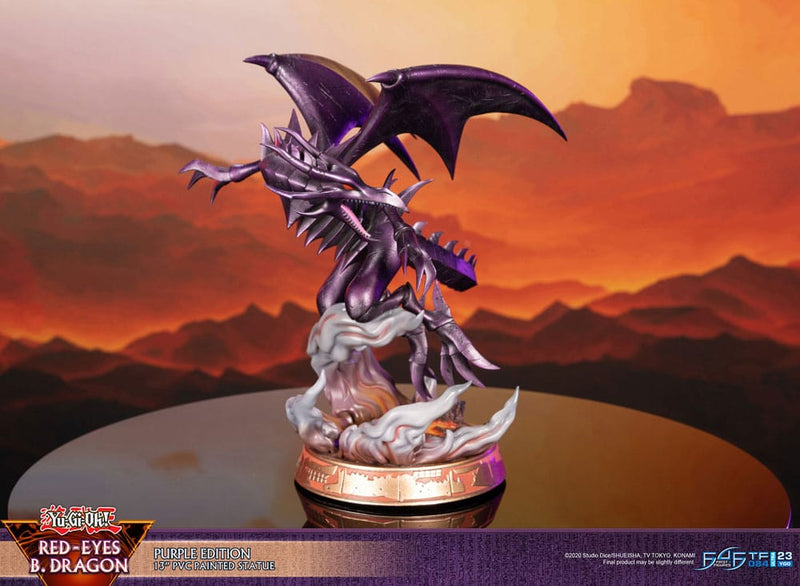 First 4 Figures Yu-Gi-Oh! Estatua PVC Red-Eyes B. Dragon Purple Colour 33 cm