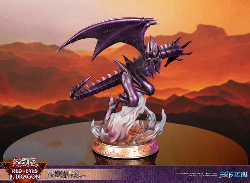 First 4 Figures Yu-Gi-Oh! Estatua PVC Red-Eyes B. Dragon Purple Colour 33 cm