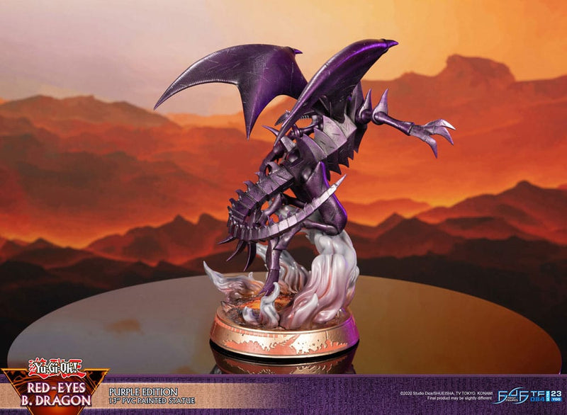 First 4 Figures Yu-Gi-Oh! Estatua PVC Red-Eyes B. Dragon Purple Colour 33 cm