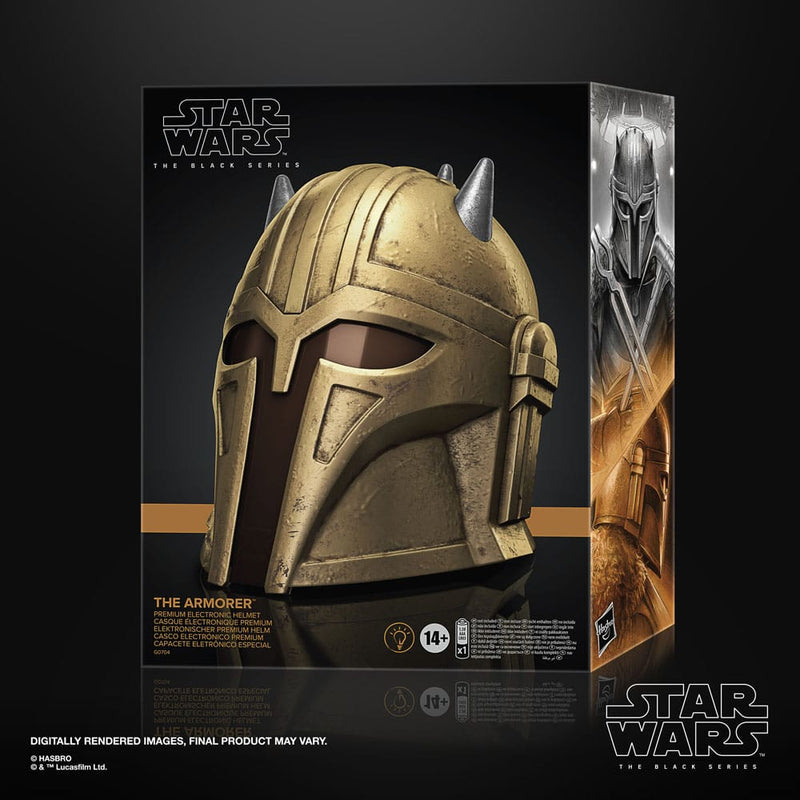 HASBRO Star Wars: The Mandalorian Black Series Casco electrónico The Armorer