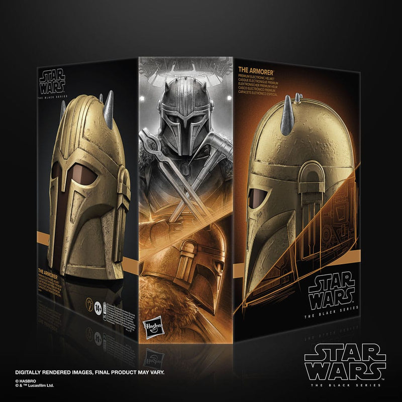 HASBRO Star Wars: The Mandalorian Black Series Casco electrónico The Armorer