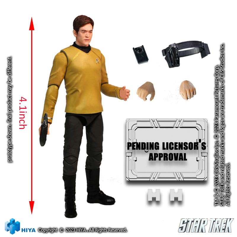 Hiya Toys Star Trek Figura 1/18 Exquisite Mini Star Trek 2009 Sulu 10 cm