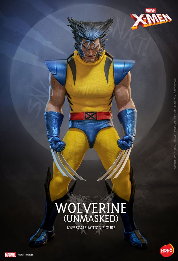 HOT TOYS HONO Marvel X-Men Figura 1/6 Wolverine (Unmasked) 28 cm