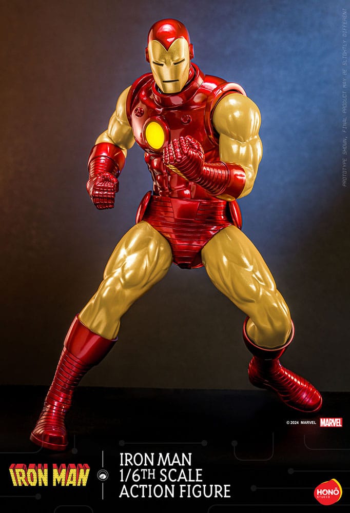 HOT TOYS HONO STUDIO Marvel Figura 1/6 Iron Man 32 cm