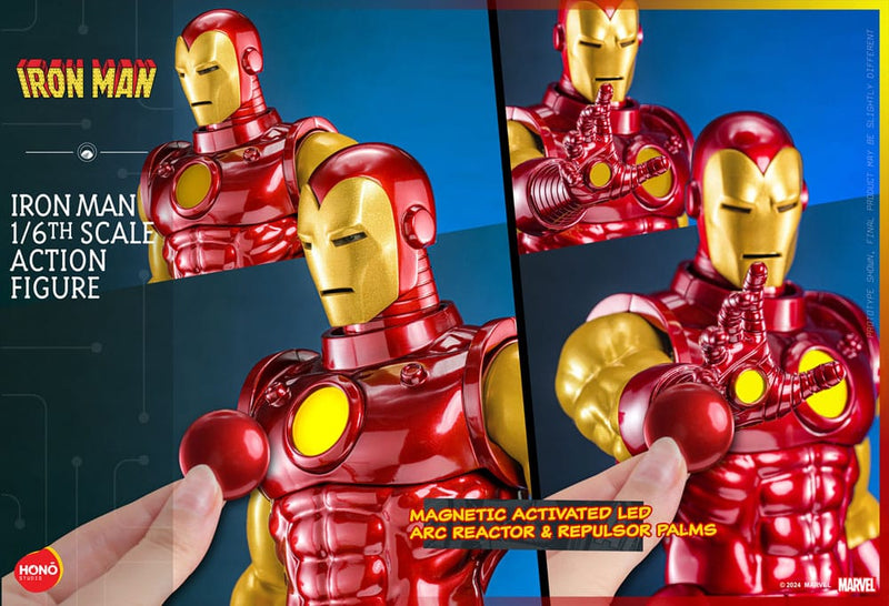 HOT TOYS HONO STUDIO Marvel Figura 1/6 Iron Man 32 cm