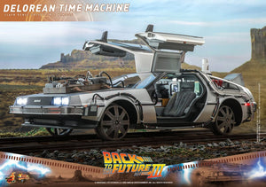 Hot Toys MMS738 1/6 Regreso al Futuro III Vehículo DeLorean Time Machine 72 cm