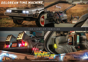 Hot Toys MMS738 1/6 Regreso al Futuro III Vehículo DeLorean Time Machine 72 cm